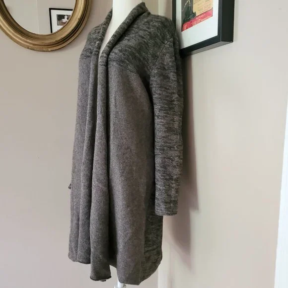 Eileen Fisher Yak Wool Blend Colorblock Long Cardigan Size Small LIKE NEW - Picture 4 of 15